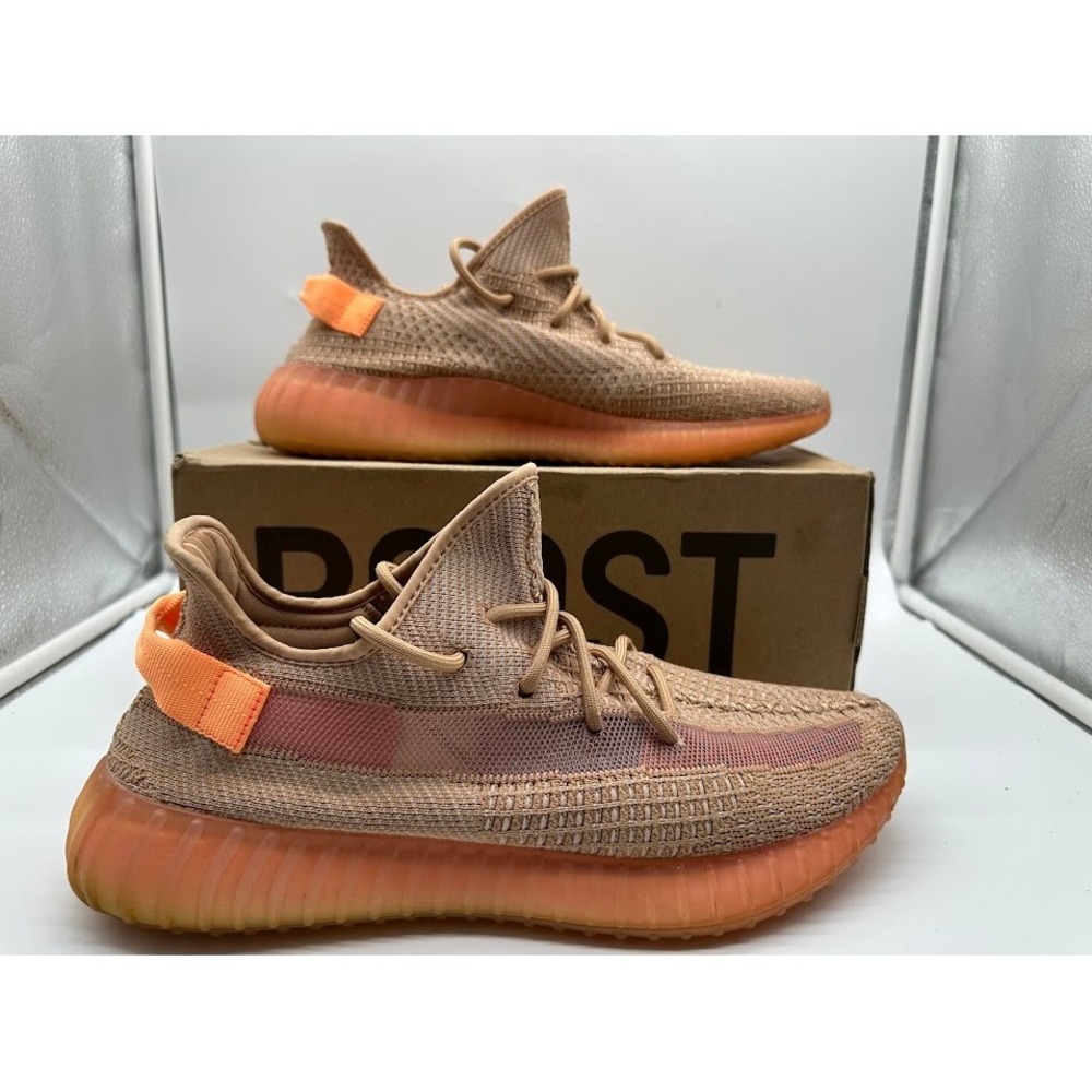 Adidas Yeezy Boost 350 V2 Clay Mens Size 13 EG7490 Tan Orange Sneakers